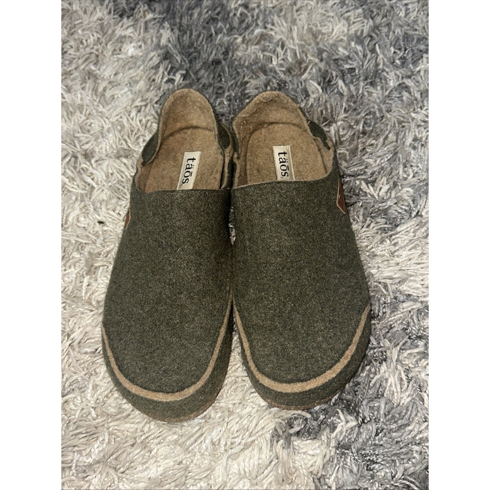 Taos Convertawool Olive Shoe Clog EU Size 44